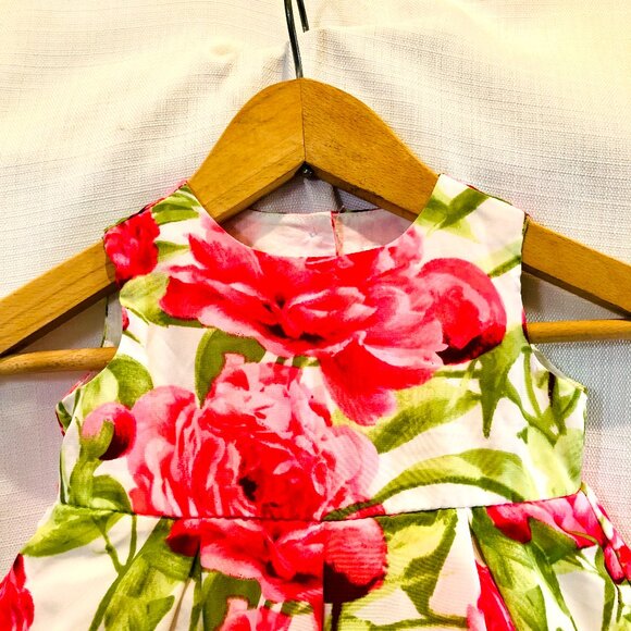 The Children's Place Baby Girl Dress Big Pink Floral Print Size 6-9 Months - Picture 2 of 10